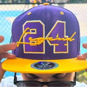 Purple and Yellow Snapback Hat